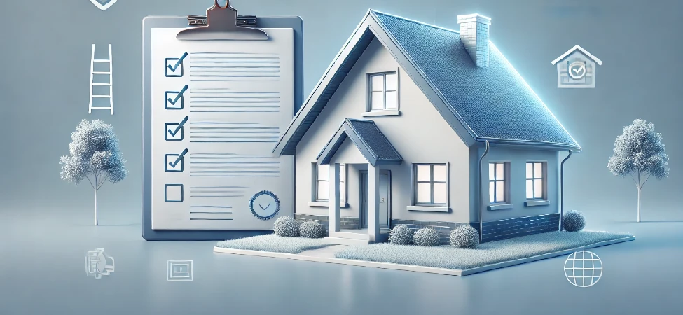 Graphic symbolizing home roof replacement and repair decisions.